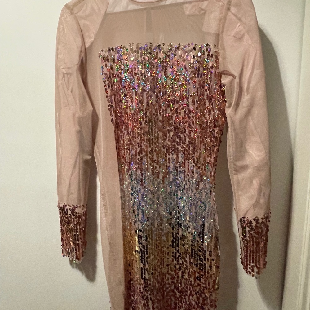 One-of-a-Kind Couture sequined dress no size (fits 2-4)